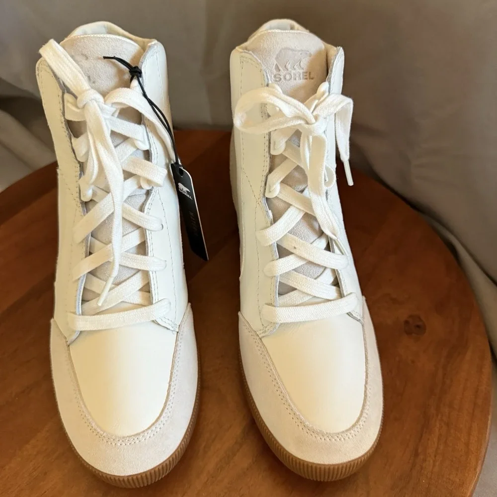 Sorel Women Out N‎ About Wedge Bootie Sea Salt/Gum NL4913-125 size 10 Waterproof